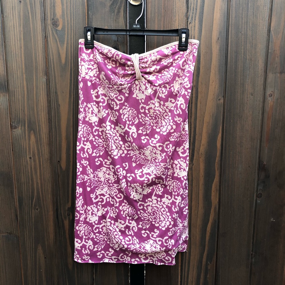 Luck brand swim cover up bandeau dress